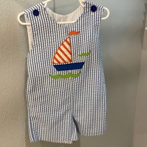 Kelly’s Kids seersucker sailboat Jon Jon, 2T